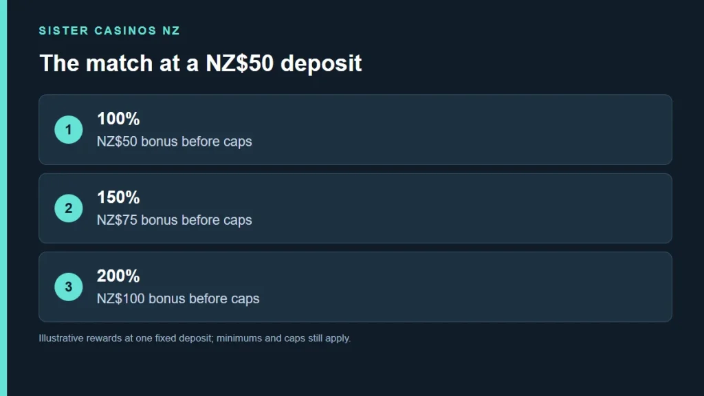 Best Match Bonus Online Casino: Compare NZ Deposit Value guide artwork