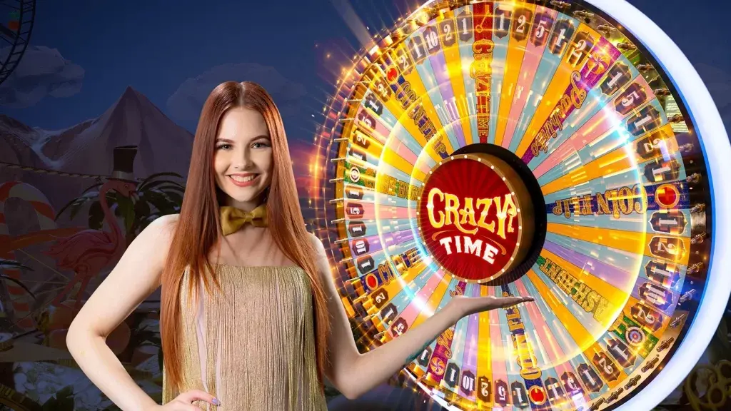 Evolution Crazy Time game-show wheel