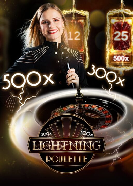 Lightning Roulette wheel and multiplier presentation