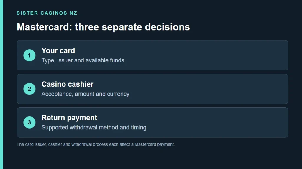 Mastercard Casinos NZ: Debit Deposits and Withdrawal Routes guide artwork