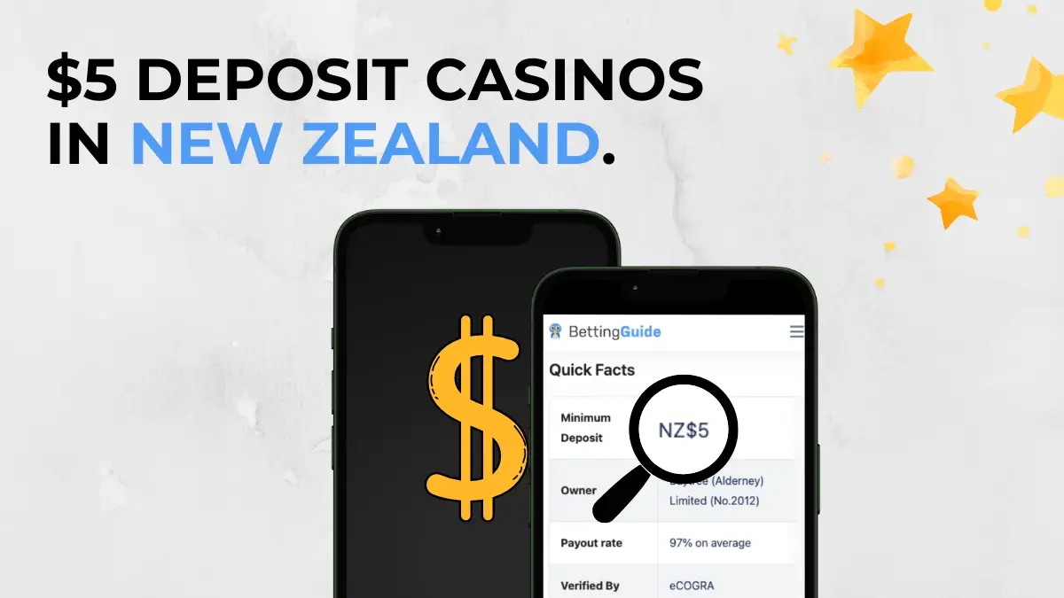 NZ$5 deposit casino payment illustration