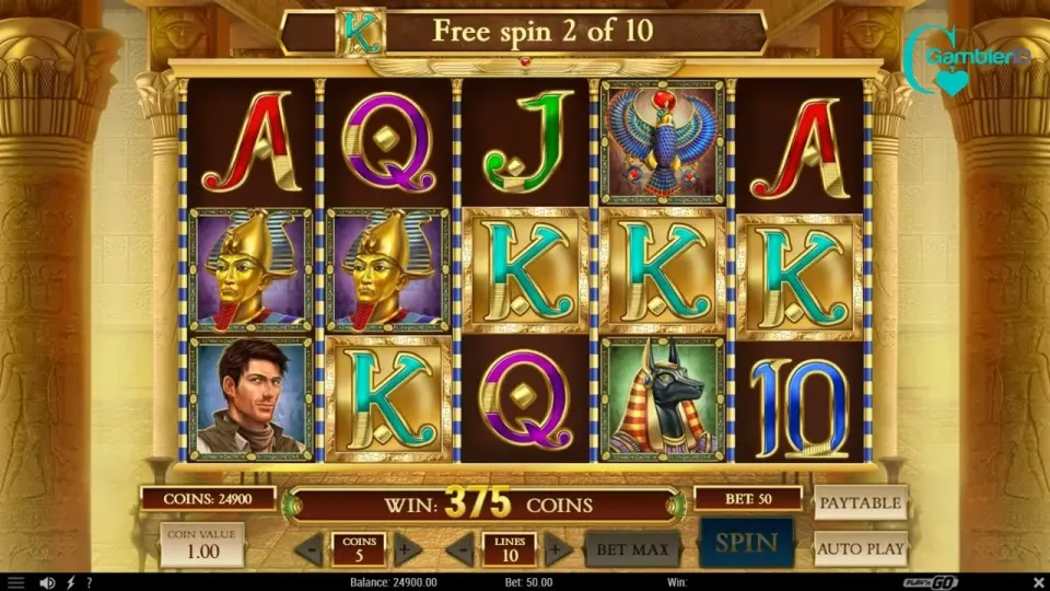 Book of Dead expanding-symbol feature gameplay