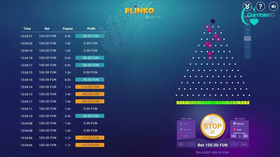 Plinko real-money gameplay and multiplier pockets