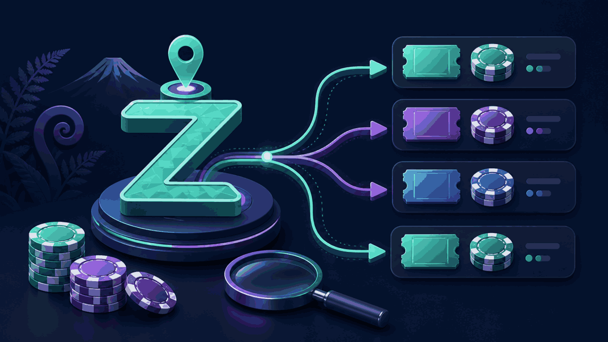 Zykur-style route comparison showing several casino bonus alternatives